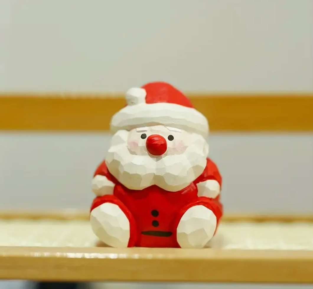 Hand Crafted Wooden Santa Clause