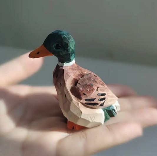 Hand Crafted Wooden Mallard