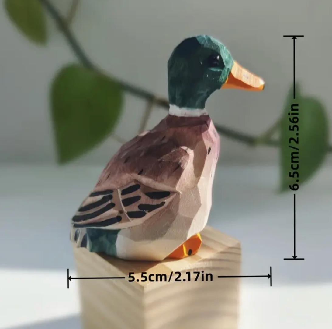 Hand Crafted Wooden Mallard