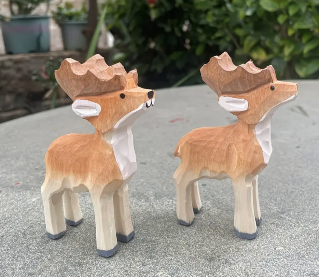 Hand Crafted Wooden Reindeer (Elk)