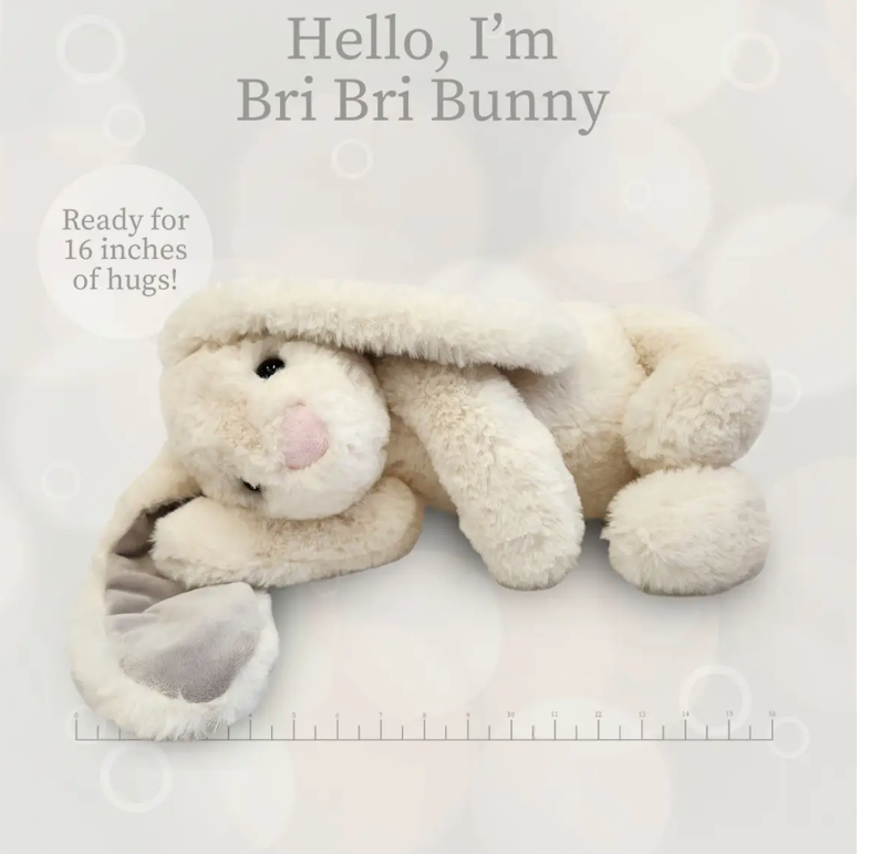 Beverly Hills Teddy Bear Company 16" Plush -Bri Bri Cream Bunny