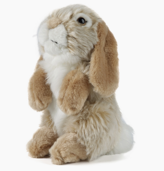 Living Nature Plush - Brown Sitting Lop Eared Rabbit