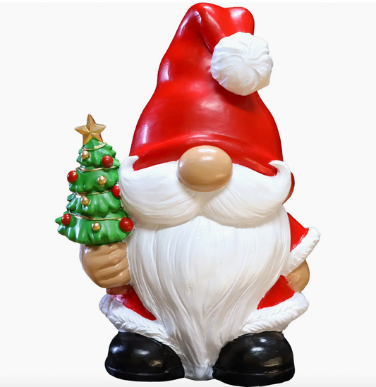 Santa Gnome Garden Statue