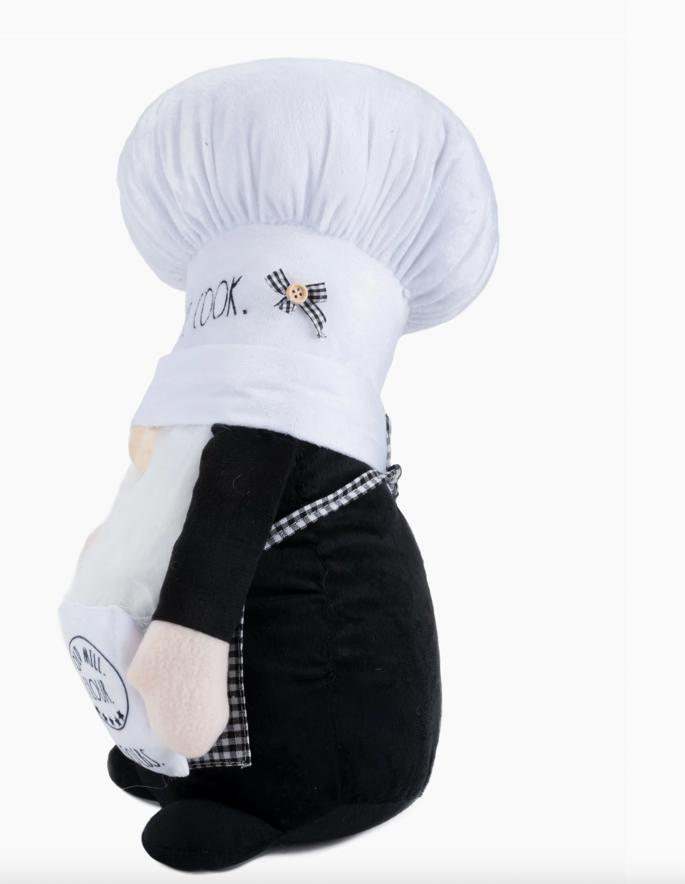 Rae Dunn “Kiss the Cook” Plush Baker Gnome with Rolling Pin