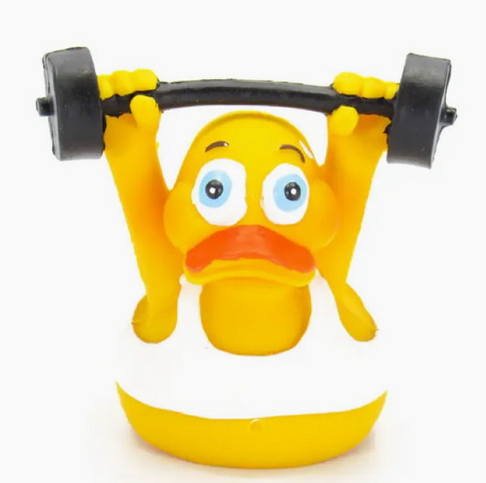 Lanco - Weightlifter Work Out Rubber Duck