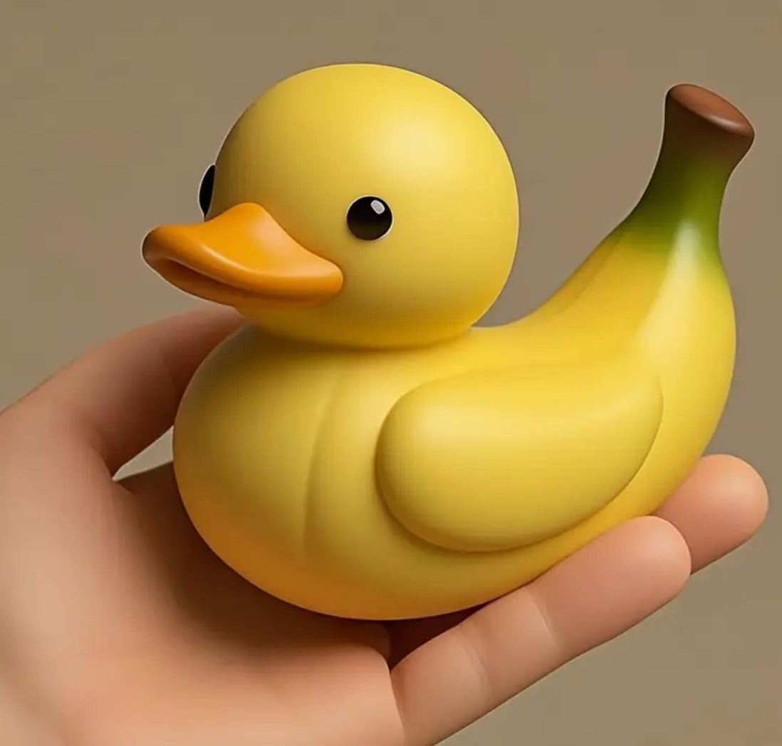 Banana Resin "Rubber" Ducky
