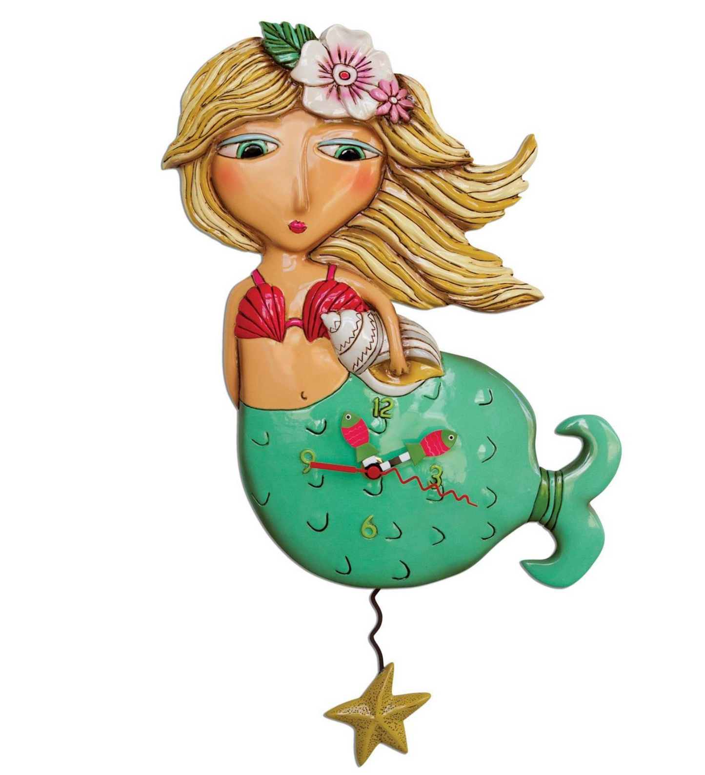 Shelley Mermaid Clock - Allen Designs
