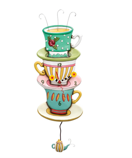 Spot of Tea Clock - Allen Designs
