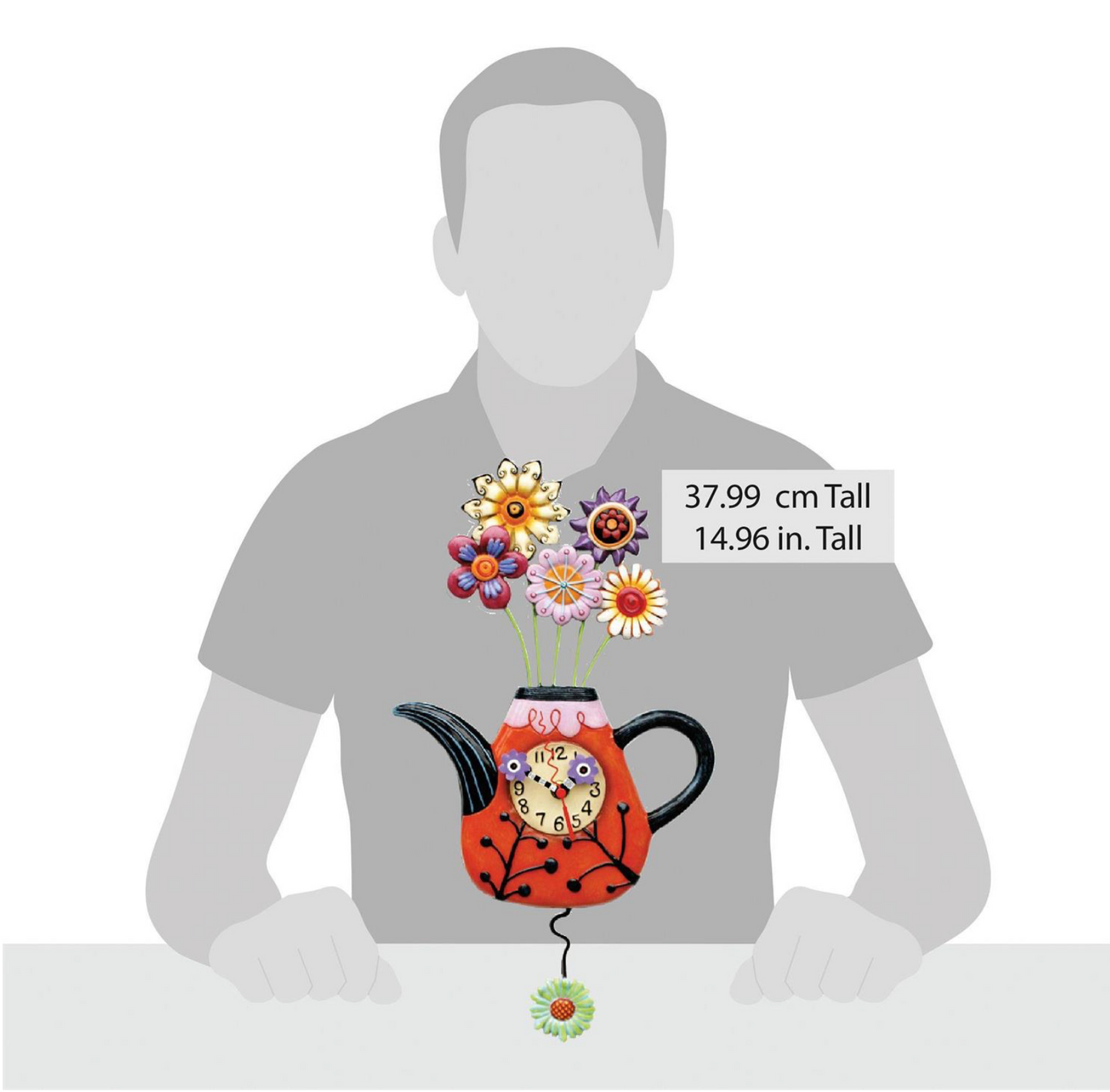 Flower-tea-ful Clock - Allen Designs
