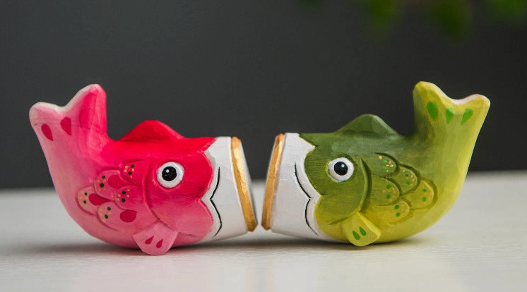 Hand Crafted Wooden Koi Fish (sold separately)