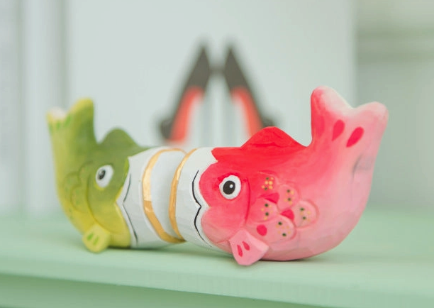 Hand Crafted Wooden Koi Fish (sold separately)