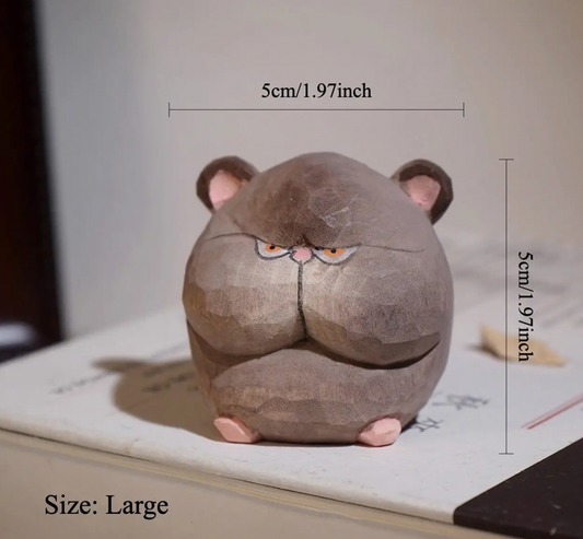 Hand Crafted Wooden Round Mouse (sold separately)