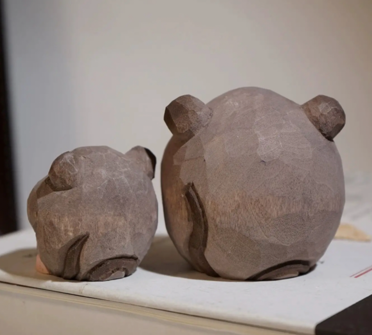 Hand Crafted Wooden Round Mouse (sold separately)