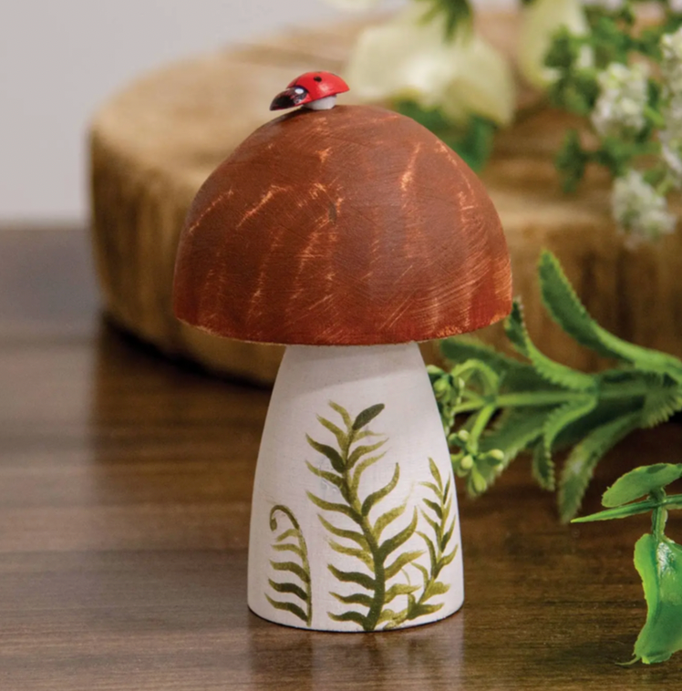 Wooden Handpainted Mushroom Sitters (sold separately)