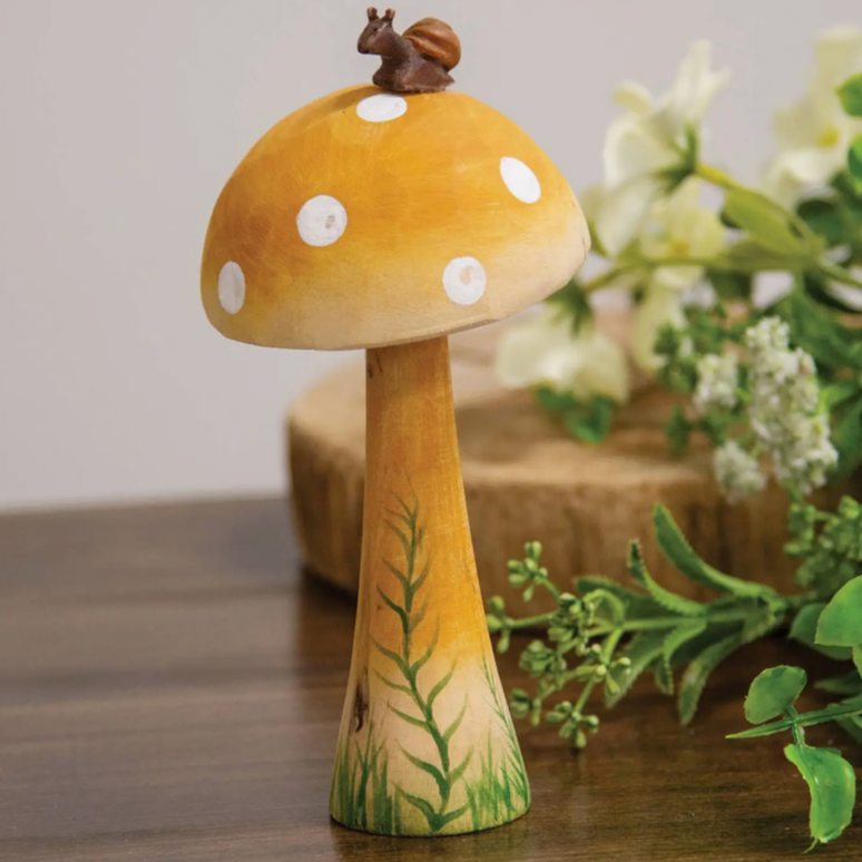 Wooden Handpainted Mushroom Sitters (sold separately)