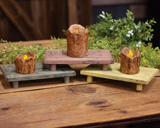 Distressed Wooden Riser