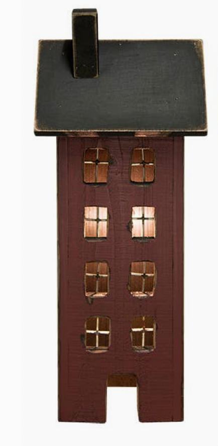 Tall Wood House Sitter - 17.5”H (sold individually)