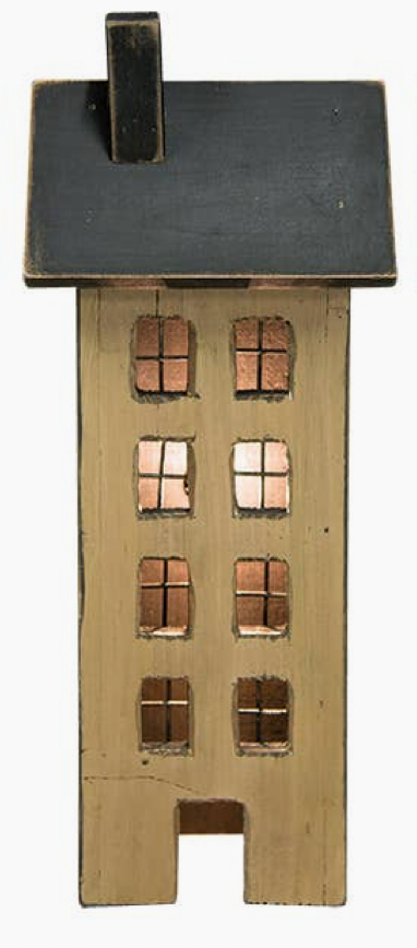 Tall Wood House Sitter - 17.5”H (sold individually)