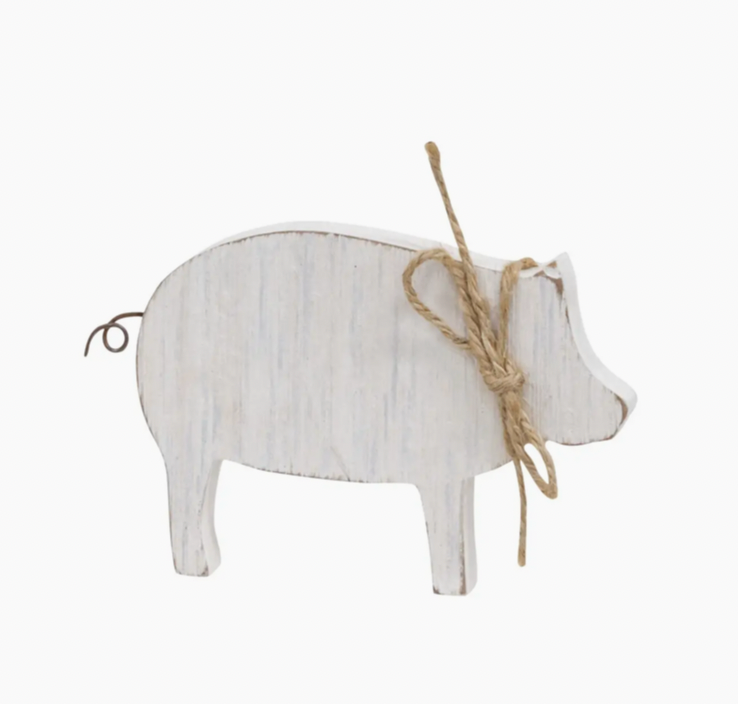 Rustic Wood Farm Animal Sitters - 3 pc set