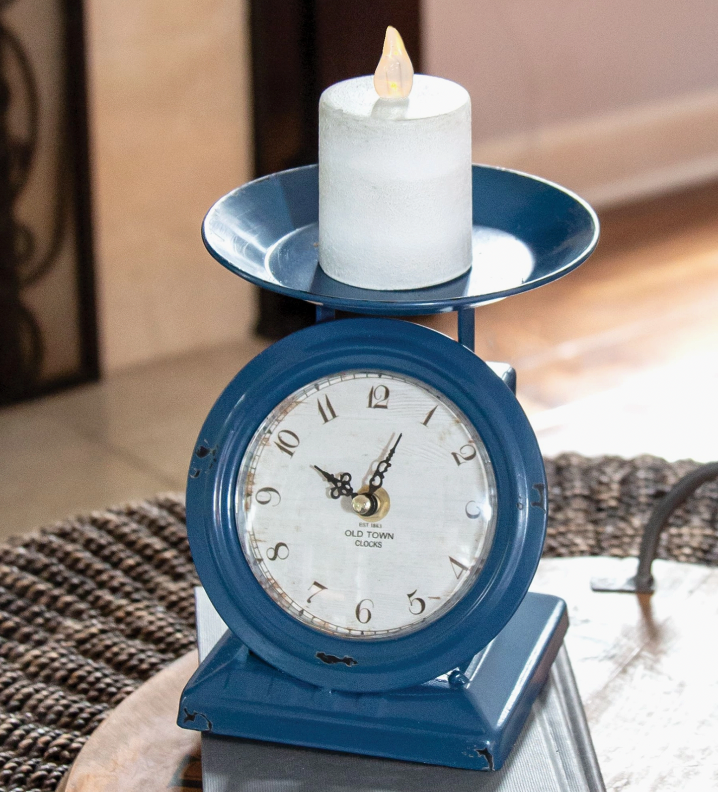 Vintage Navy Old Town Scale Clock