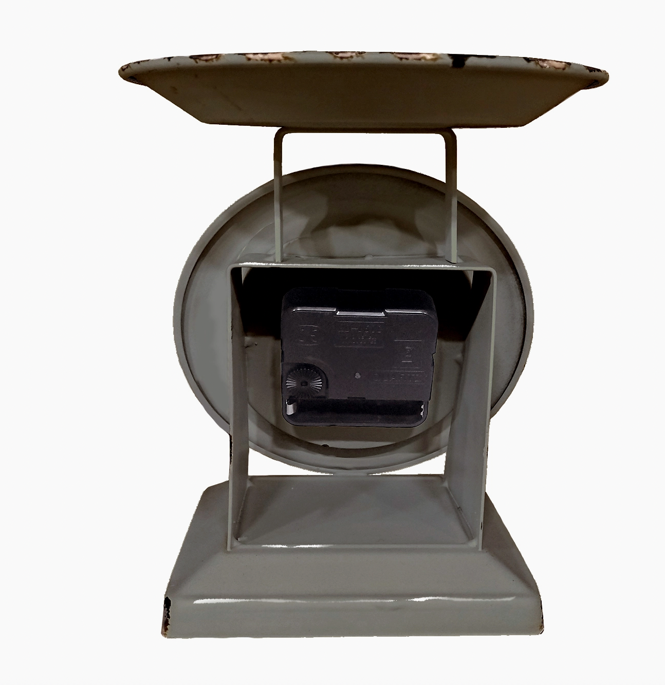 Vintage Dark Gray Old Town Scale Clock