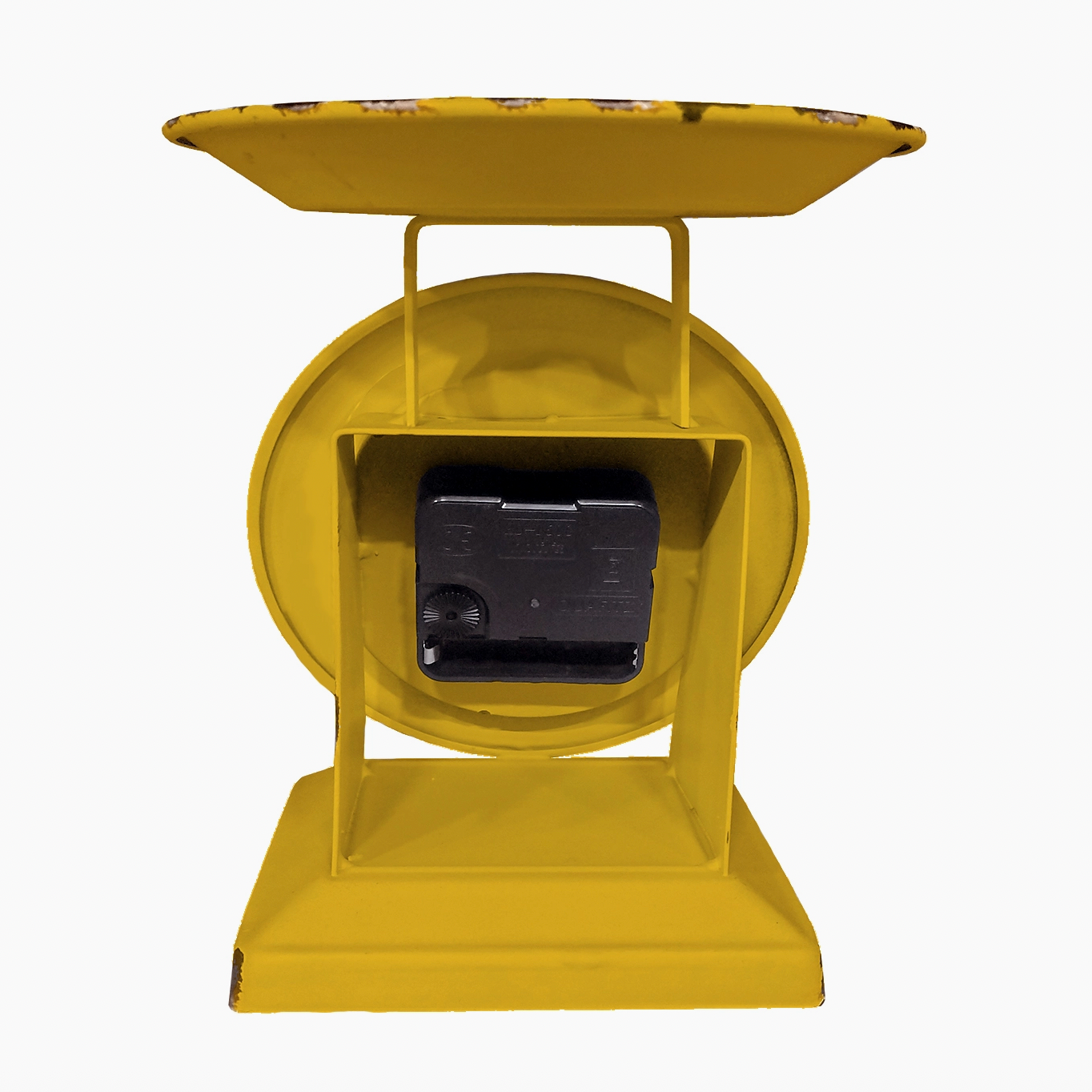 Sunflower Yellow Old Town Scale Clock