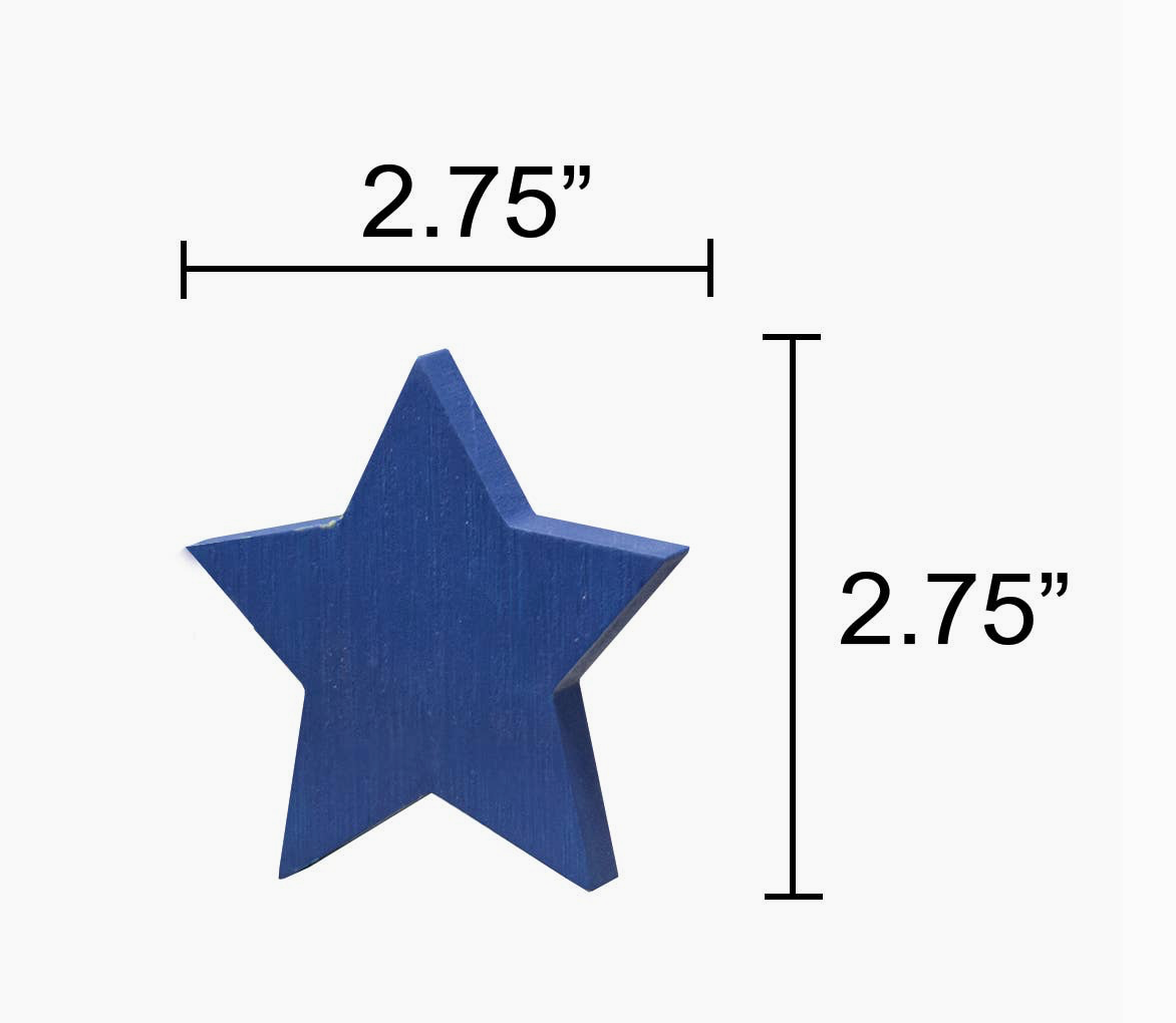 Wooden Red, White, & Blue Star Bundle - 3pc-Set