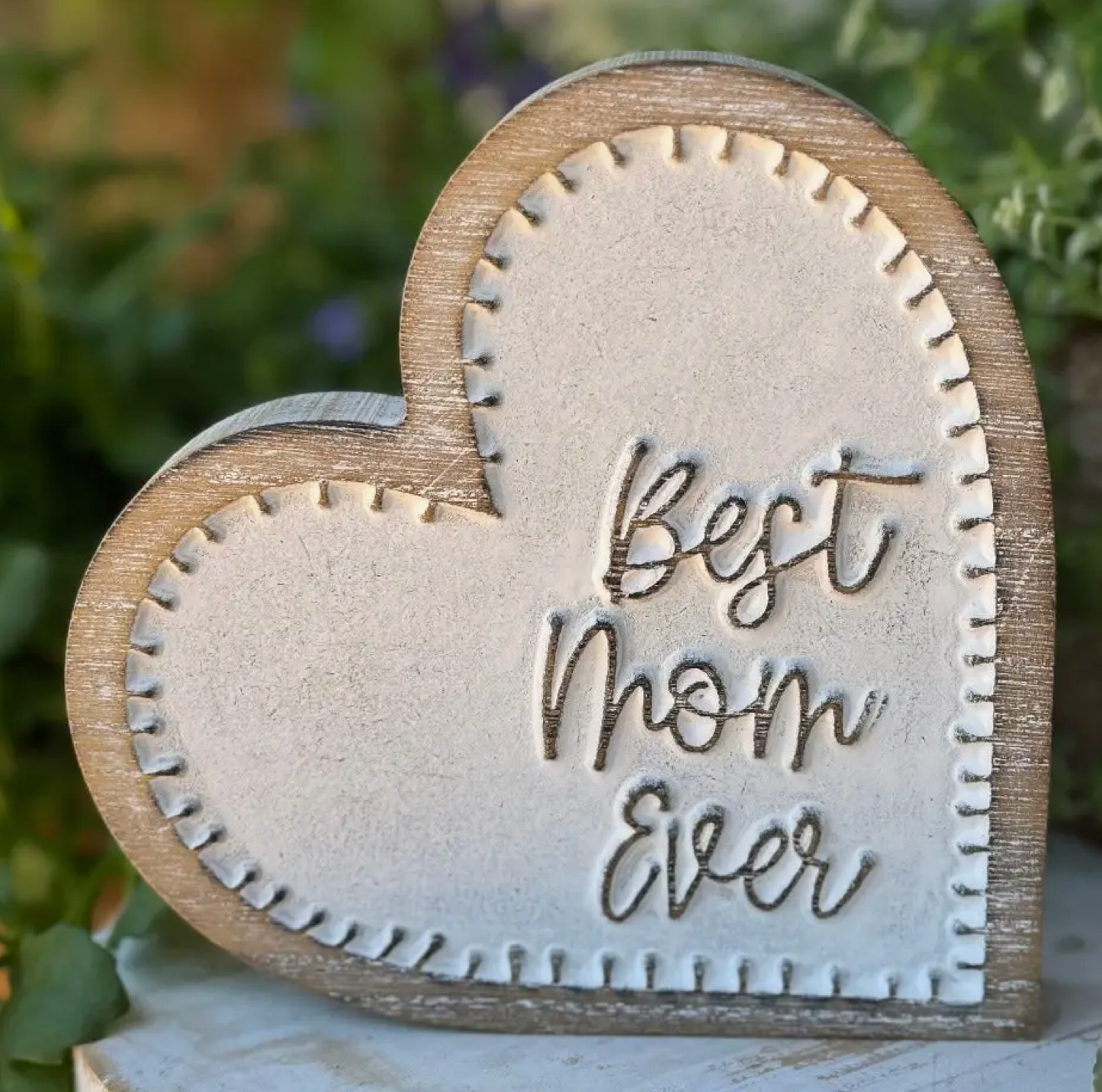 Best Mom, Grandma, or Nana Carved Hearts (sold individually)