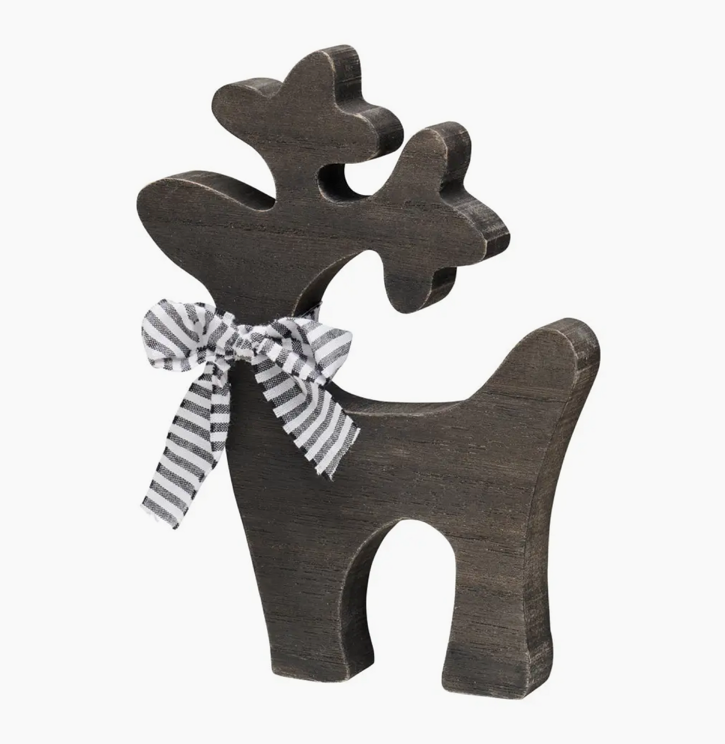 Black & White Washed Christmas Reindeer Sitters (sold individually)