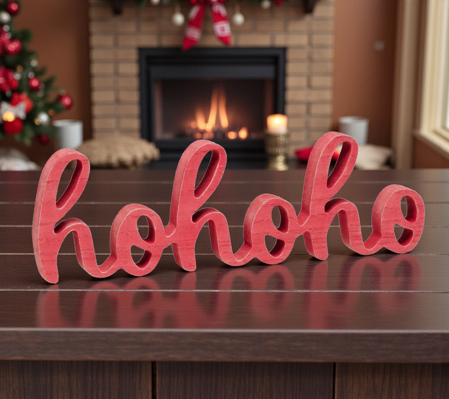 Ho ho ho Christmas Word Cutout