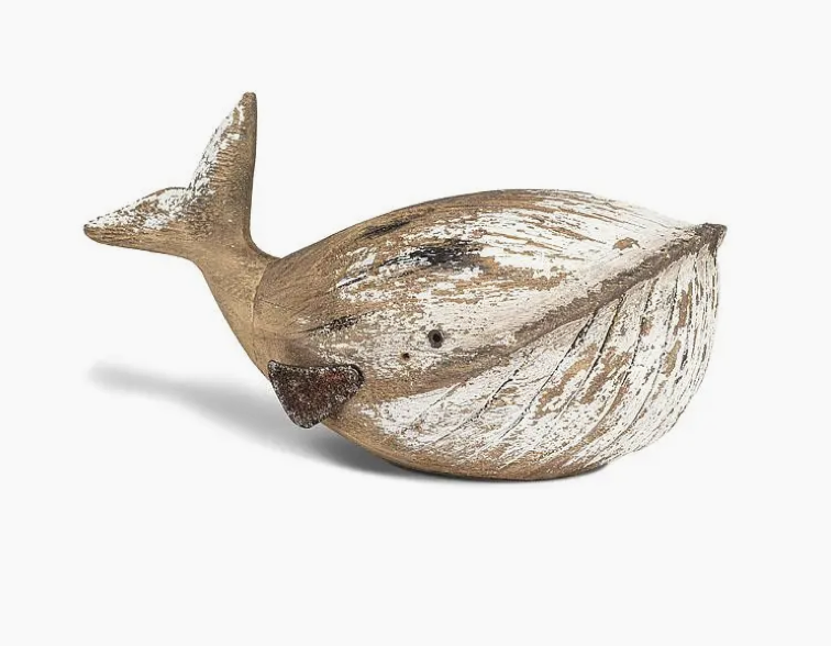 Medium Carved Whale - 9"L