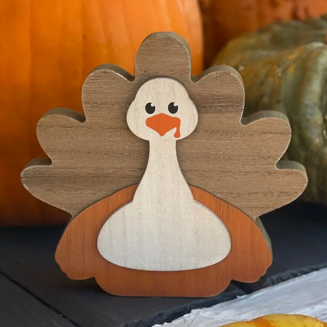 Orange/White Fall Turkey