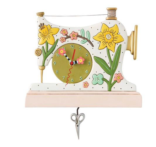 Snip and Stitch Wall Clock - Allen Designs