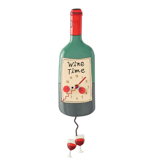 Time For Wine Wall Clock - Allen Designs