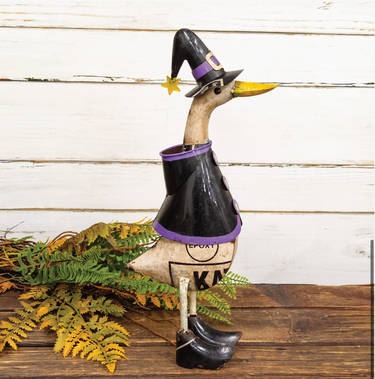 Recycled Metal Witchy Mallory Porch Goose