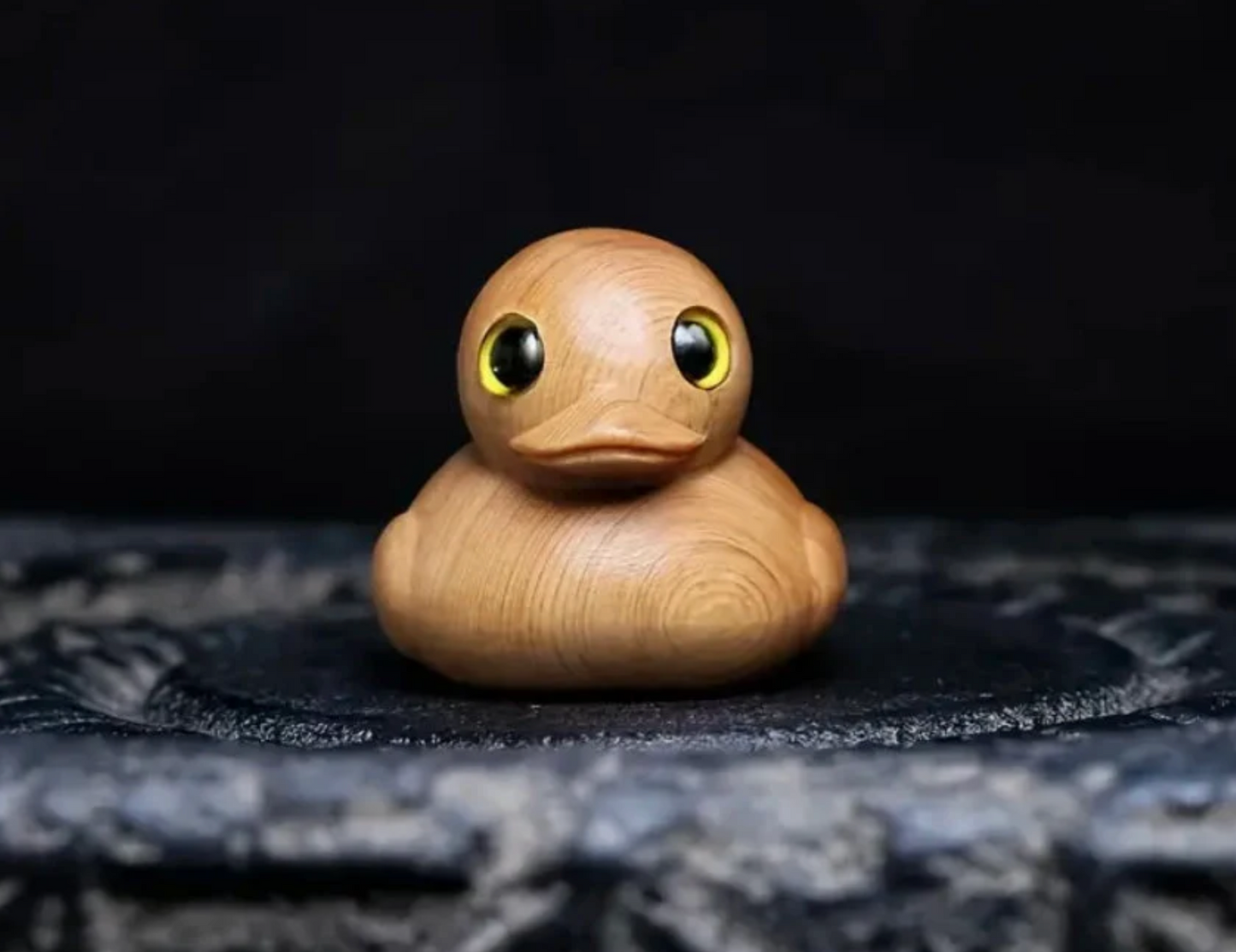 Hand Crafted Wooden Rubber Ducky