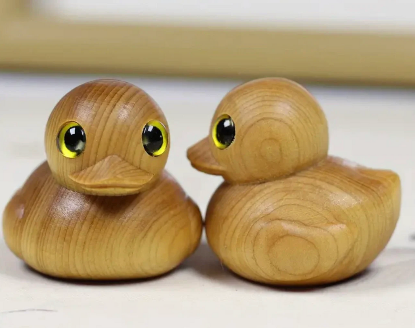 Hand Crafted Wooden Rubber Ducky