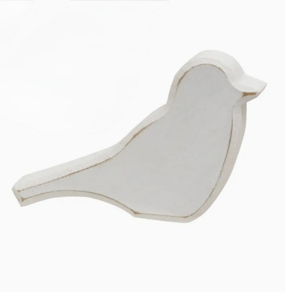 Distressed Chunky Wooden Spring Bird (sold individually)