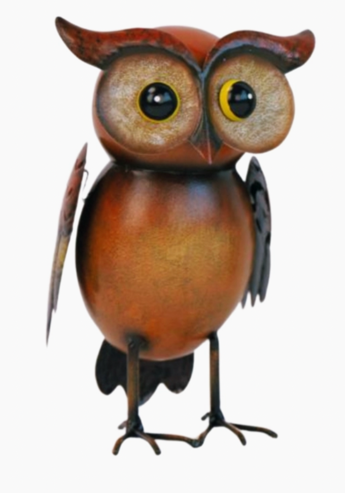 Colorful Metal Owl-Garden-Handmade-Yard Art